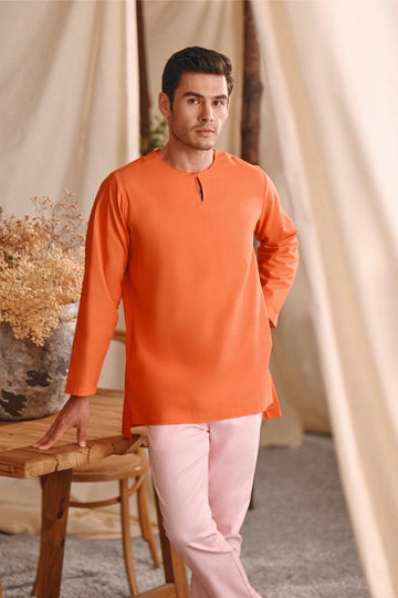 The Bayu Men Kurta in Orange