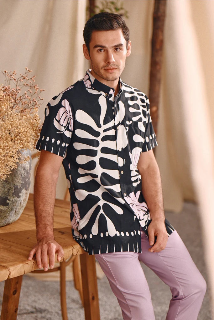 The Bayu Men Batik Shirt in Wild