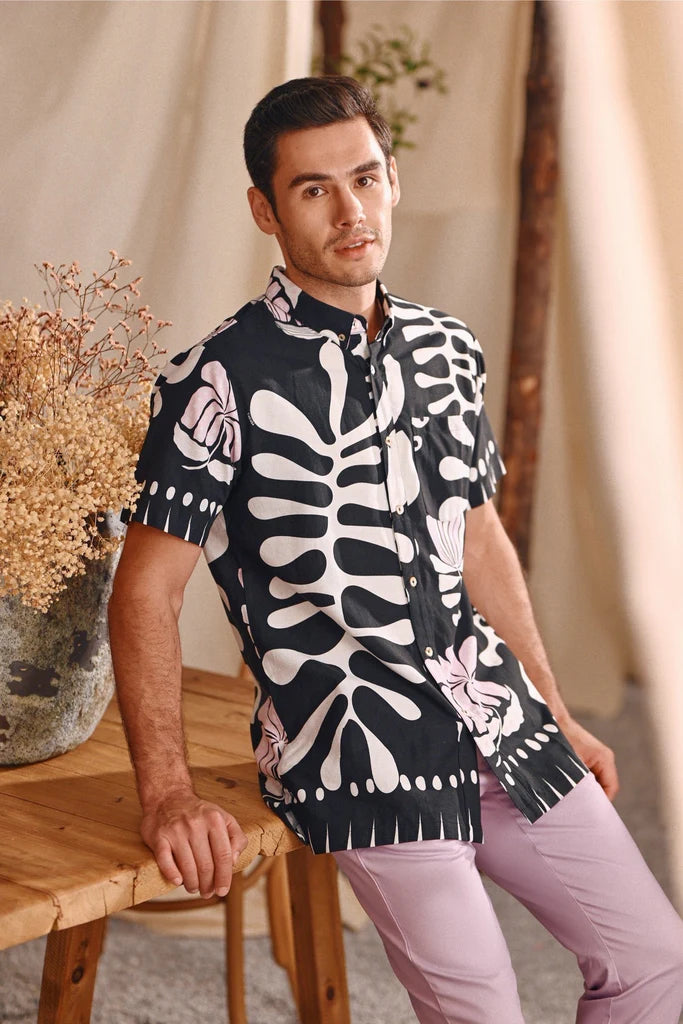 The Bayu Men Batik Shirt in Wild