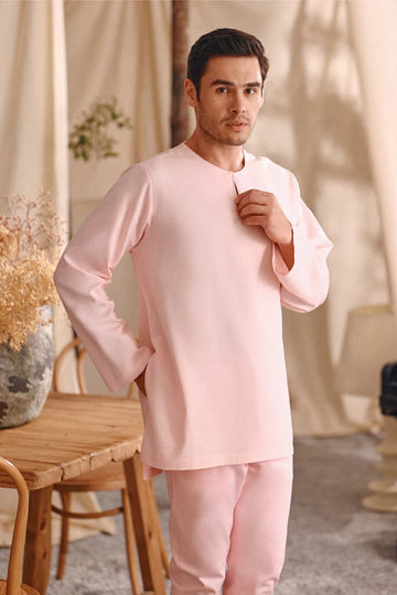 The Bayu Men Kurta in Pink