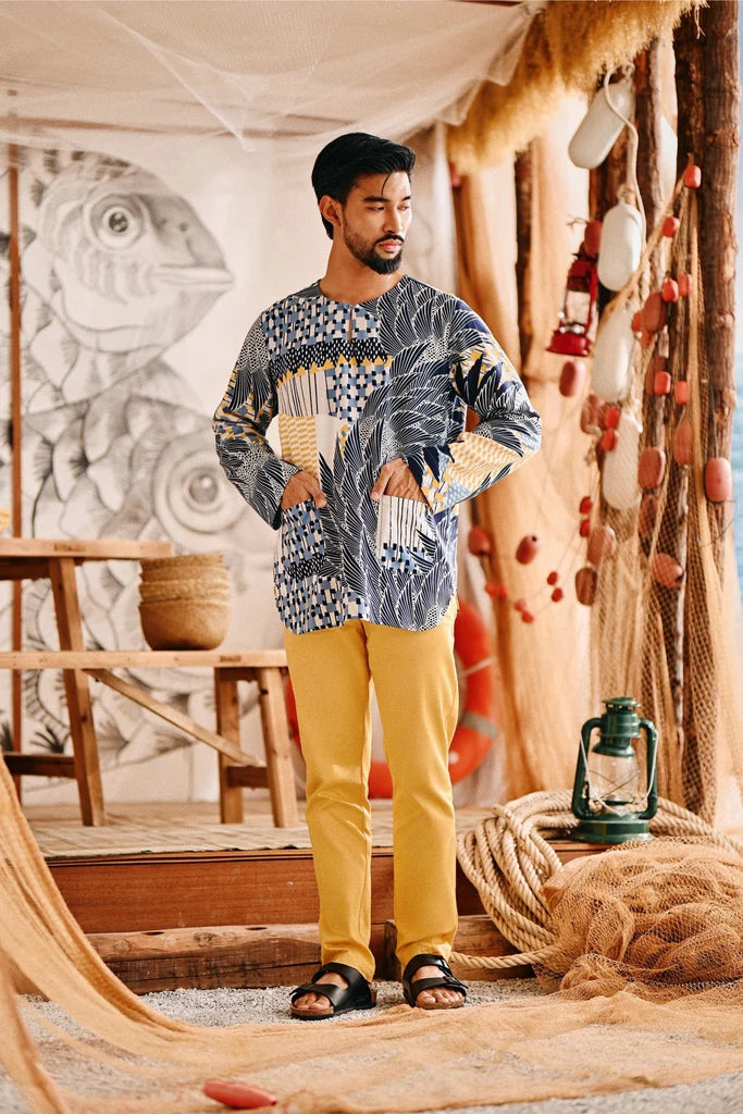 The Harbour Men Kurta in Terbang