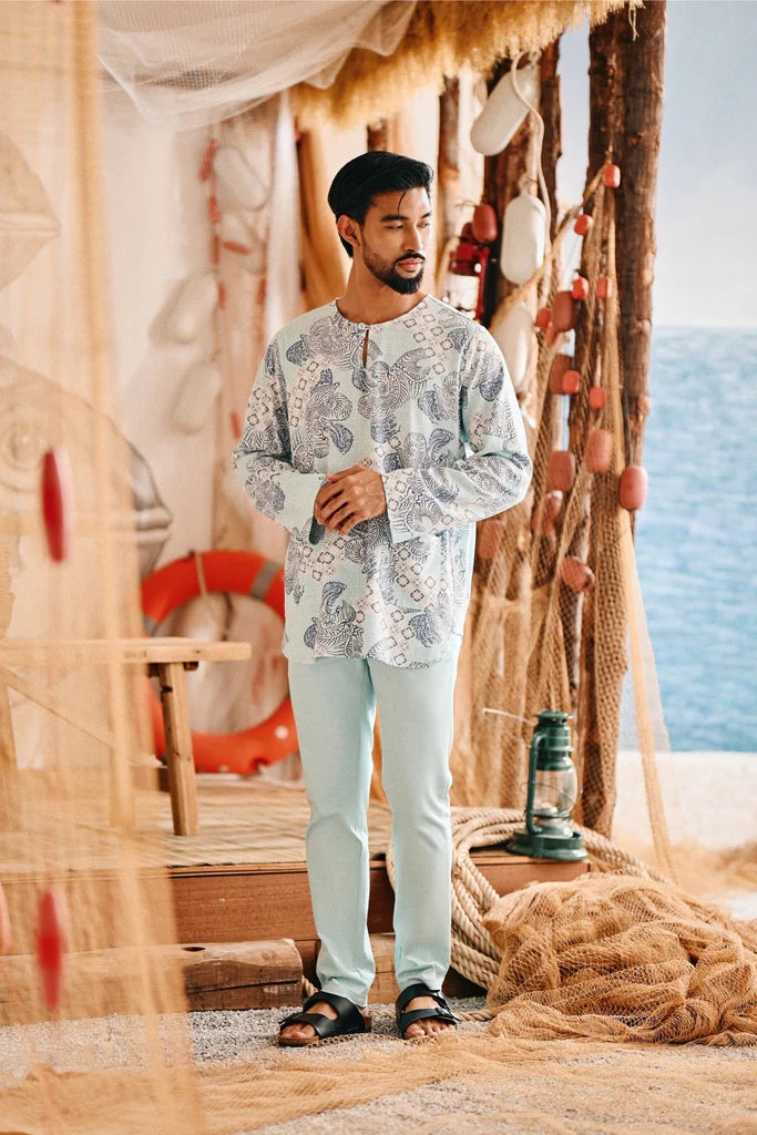 The Harbour Men Kurta in Damai