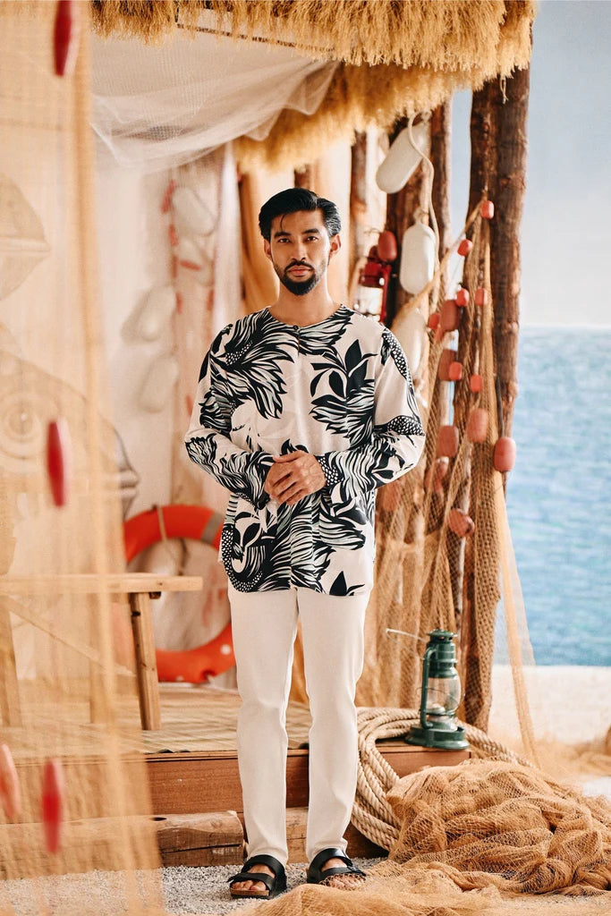 The Harbour Men Kurta in Kaya Raya