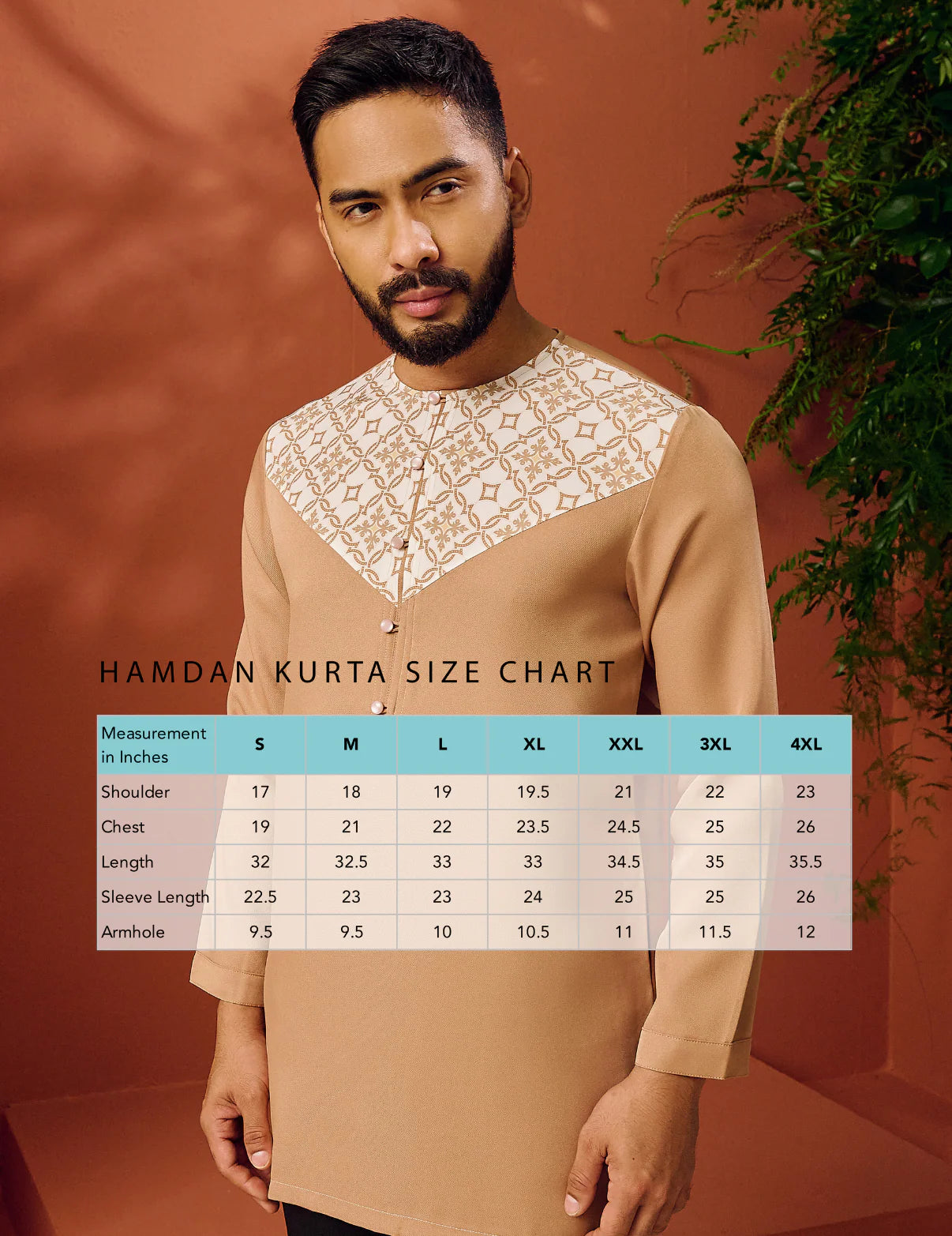 Hamdan Kurta Sky Blue