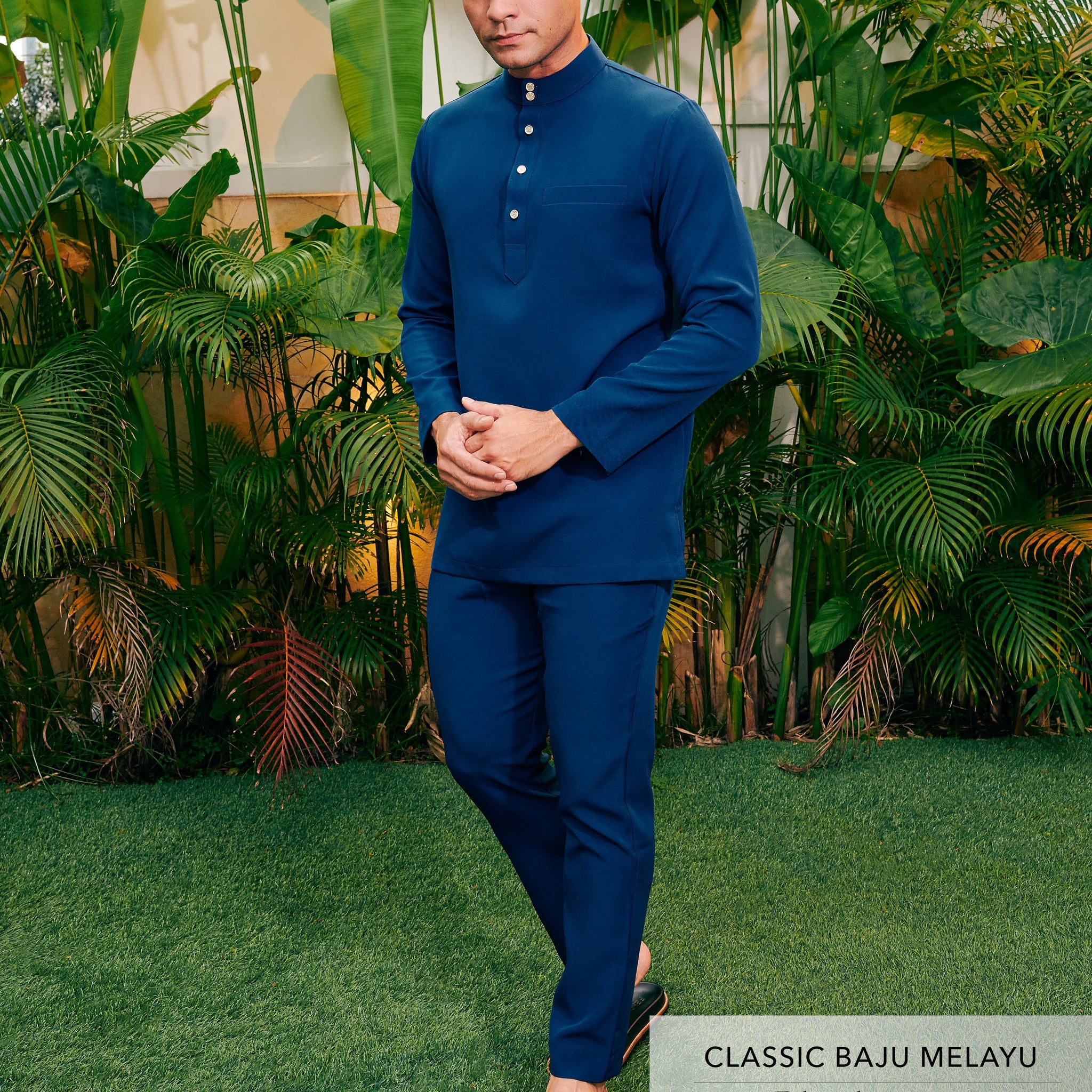 Classic Baju Melayu Blueberry
