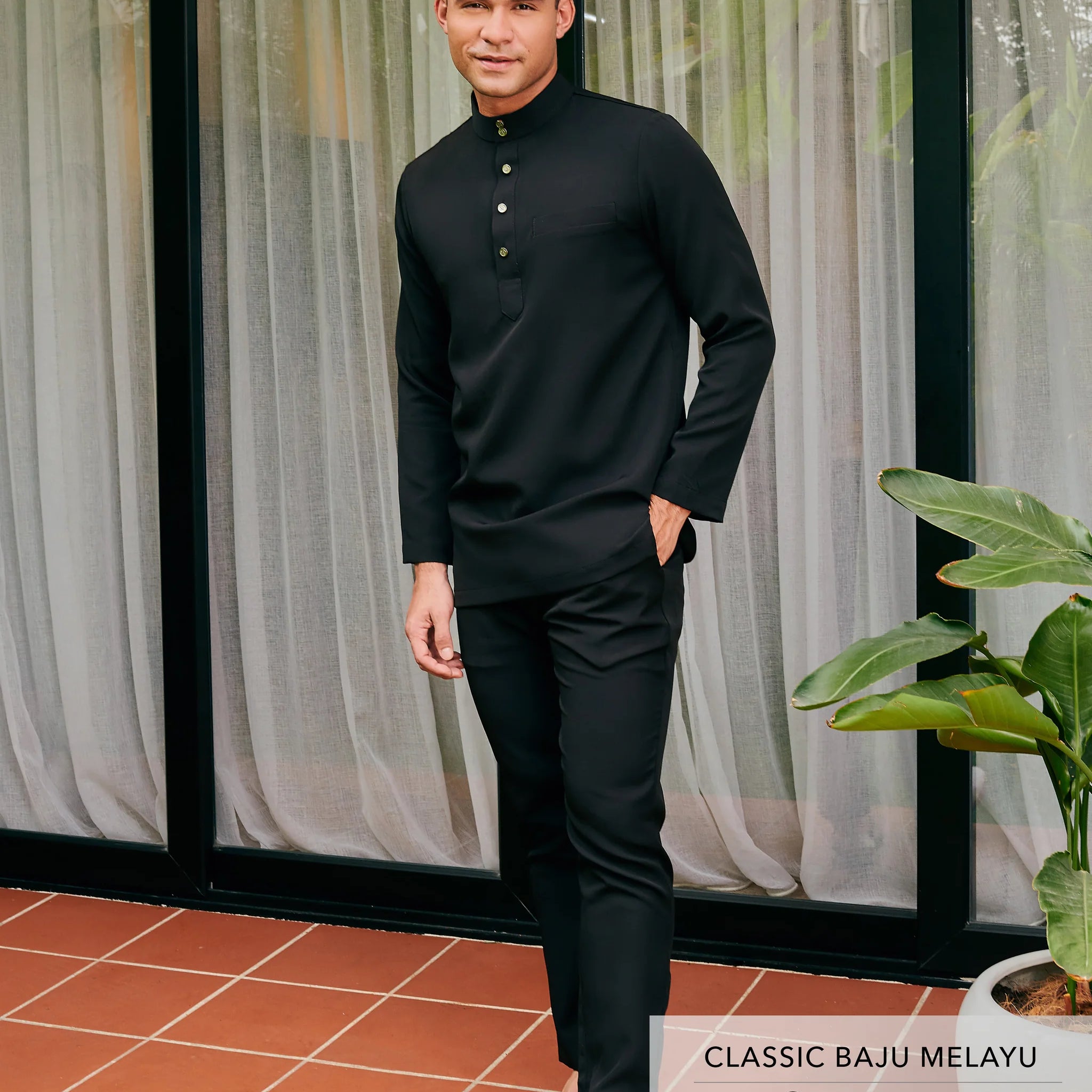 Classic Baju Melayu Espresso