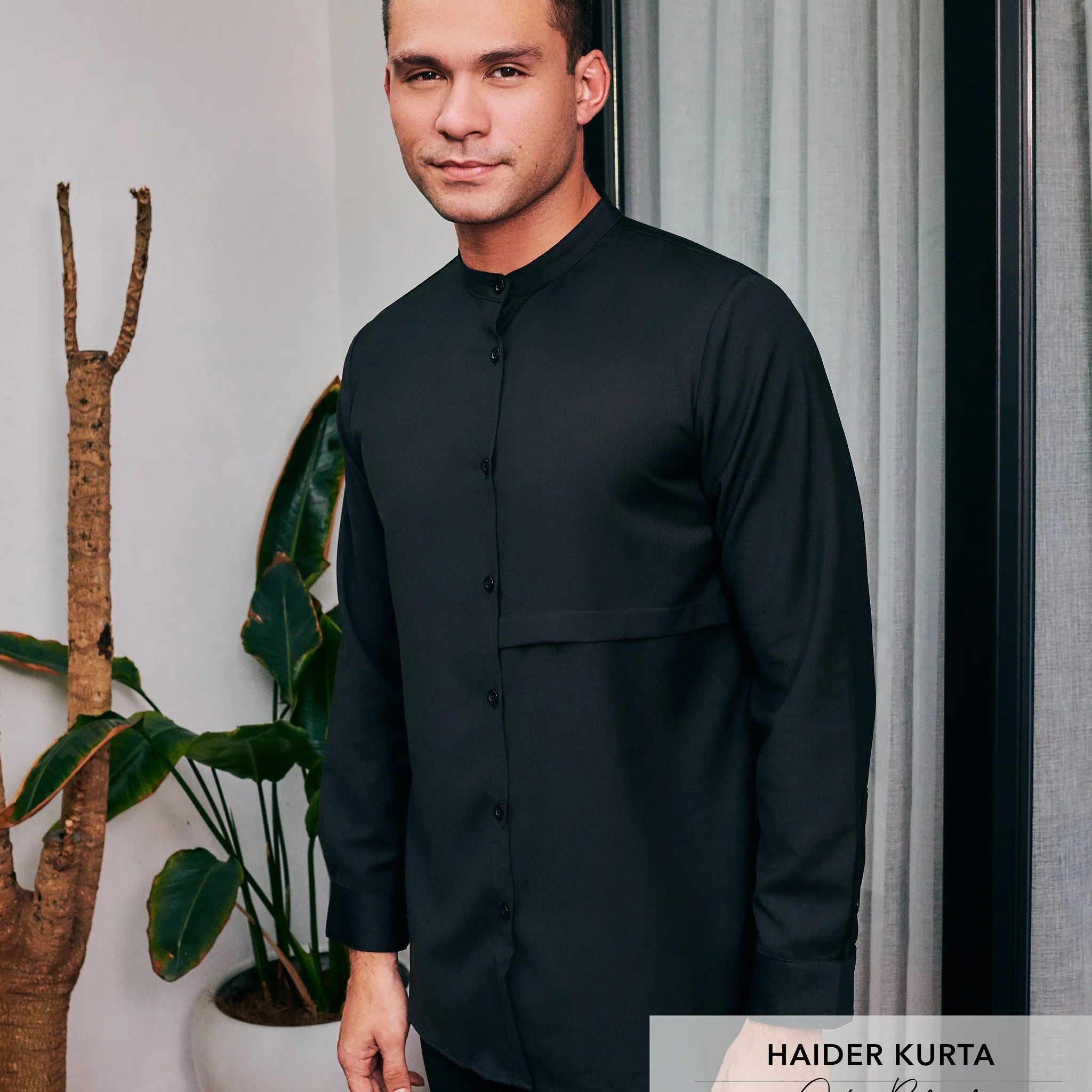 Haider Shirt Jet Black
