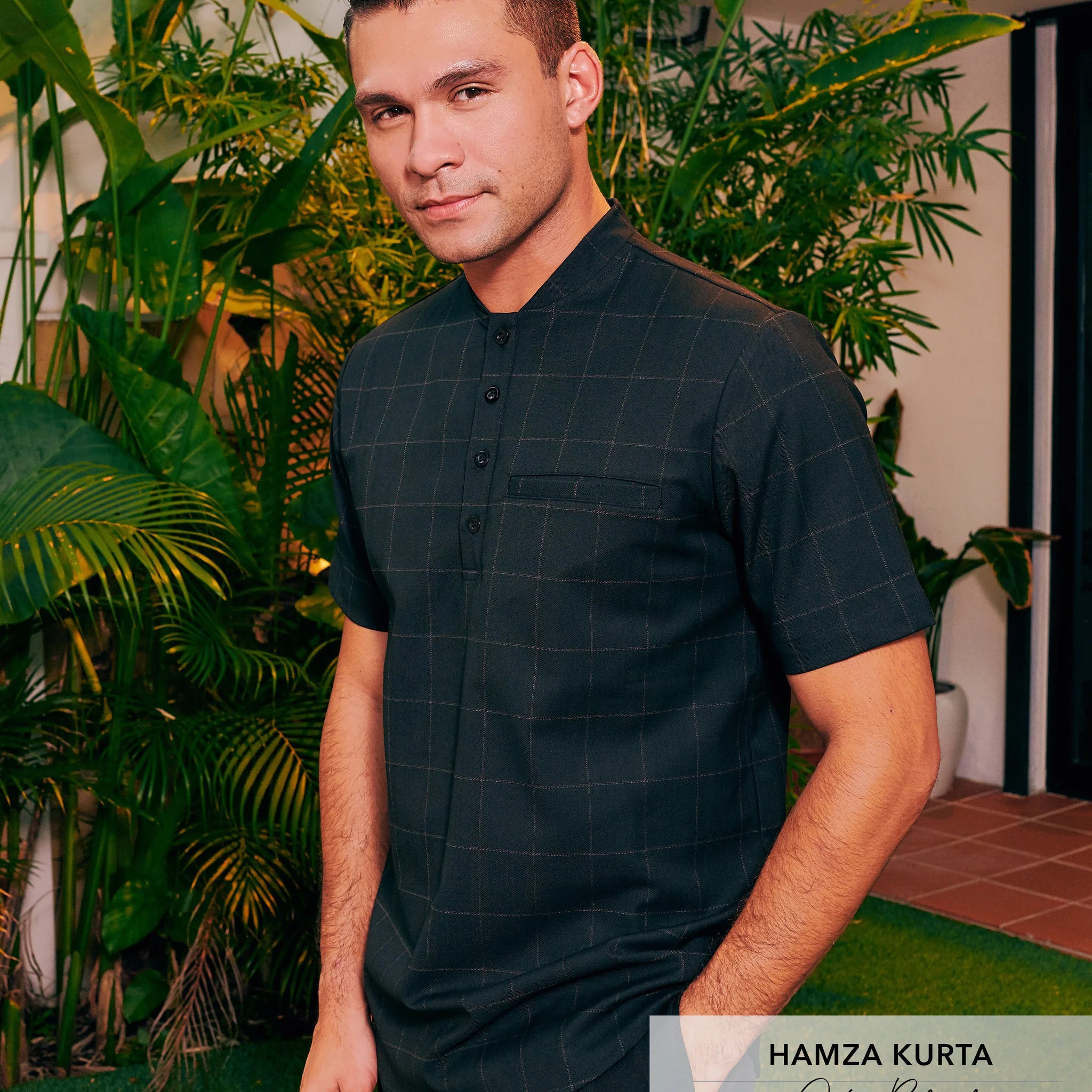 Hamza Shirt Jet Black