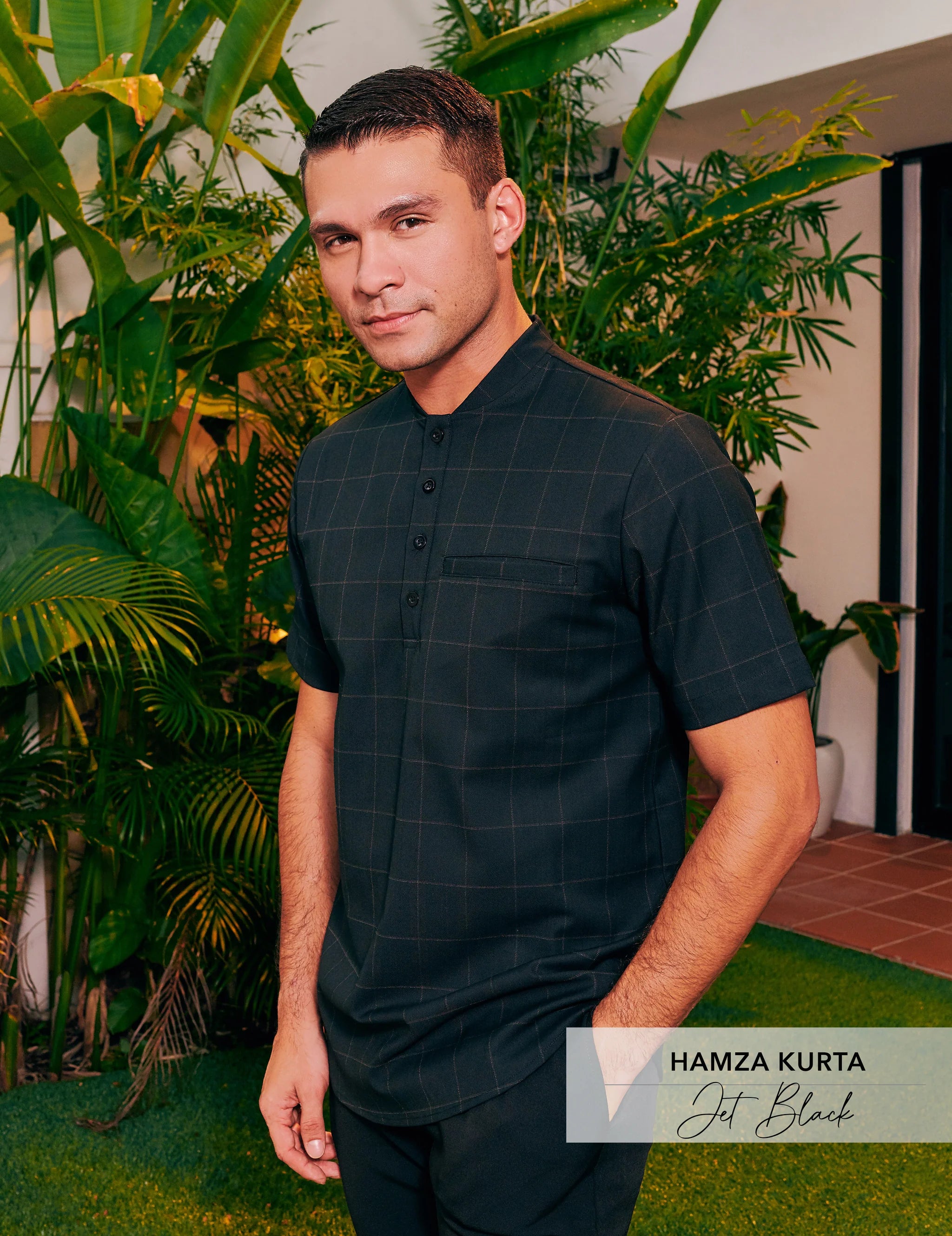 Hamza Shirt Jet Black