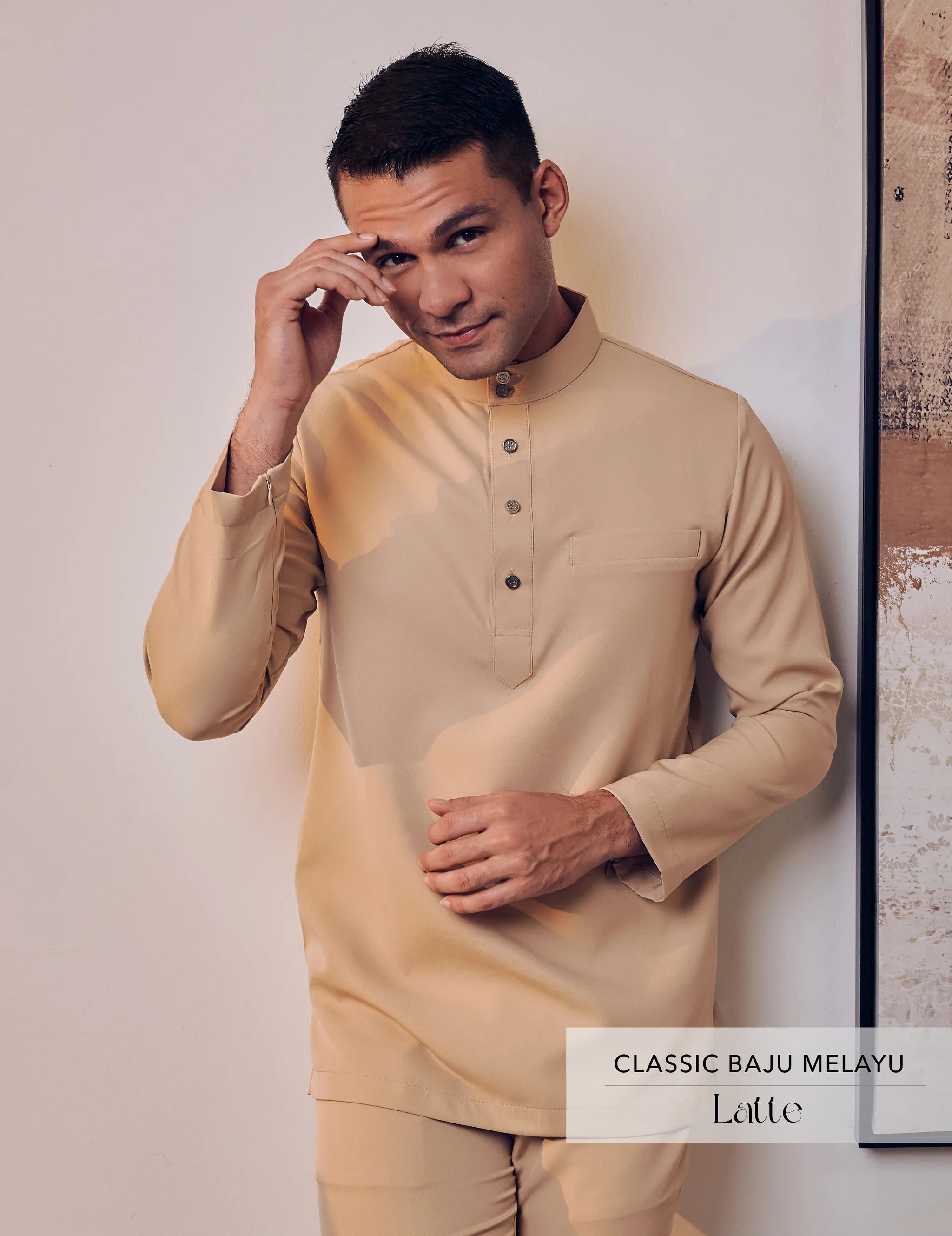 Classic Baju Melayu Latte