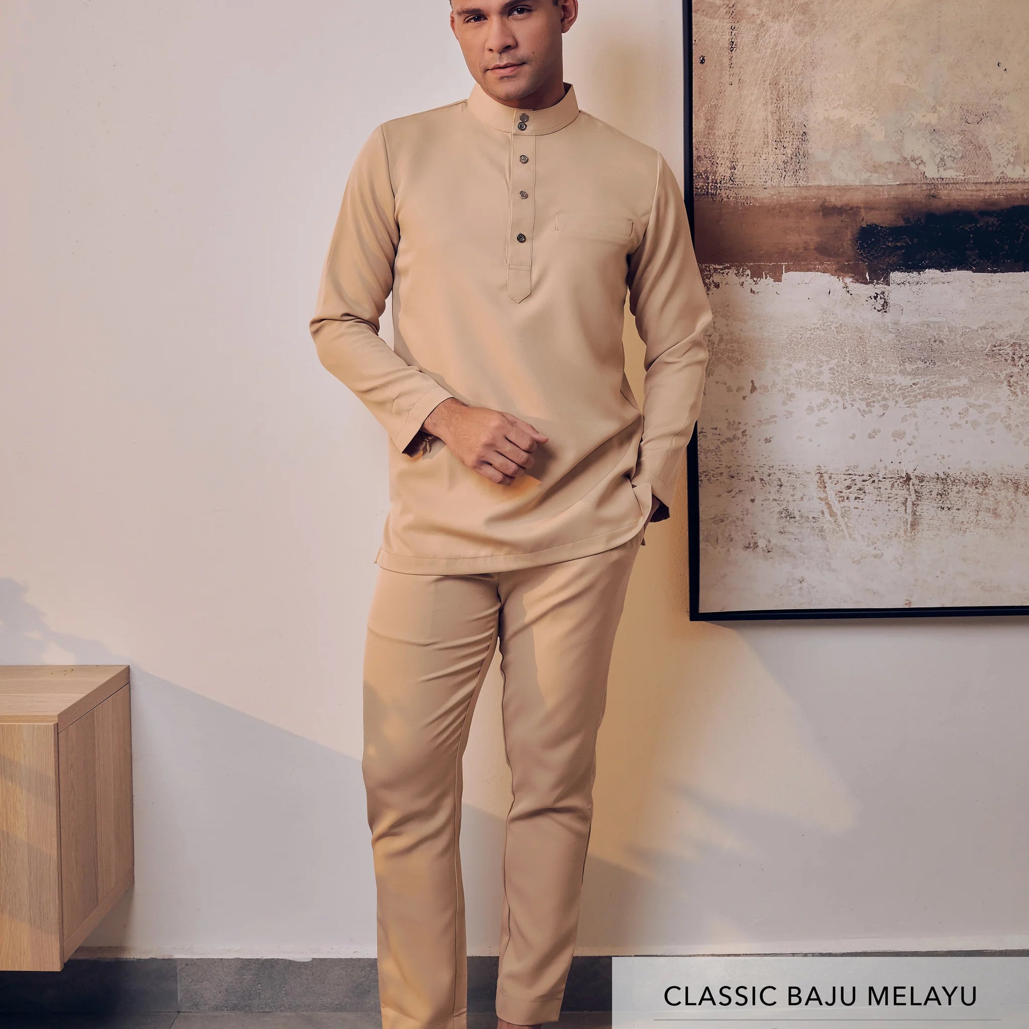 Classic Baju Melayu Latte