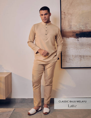 Classic Baju Melayu Latte