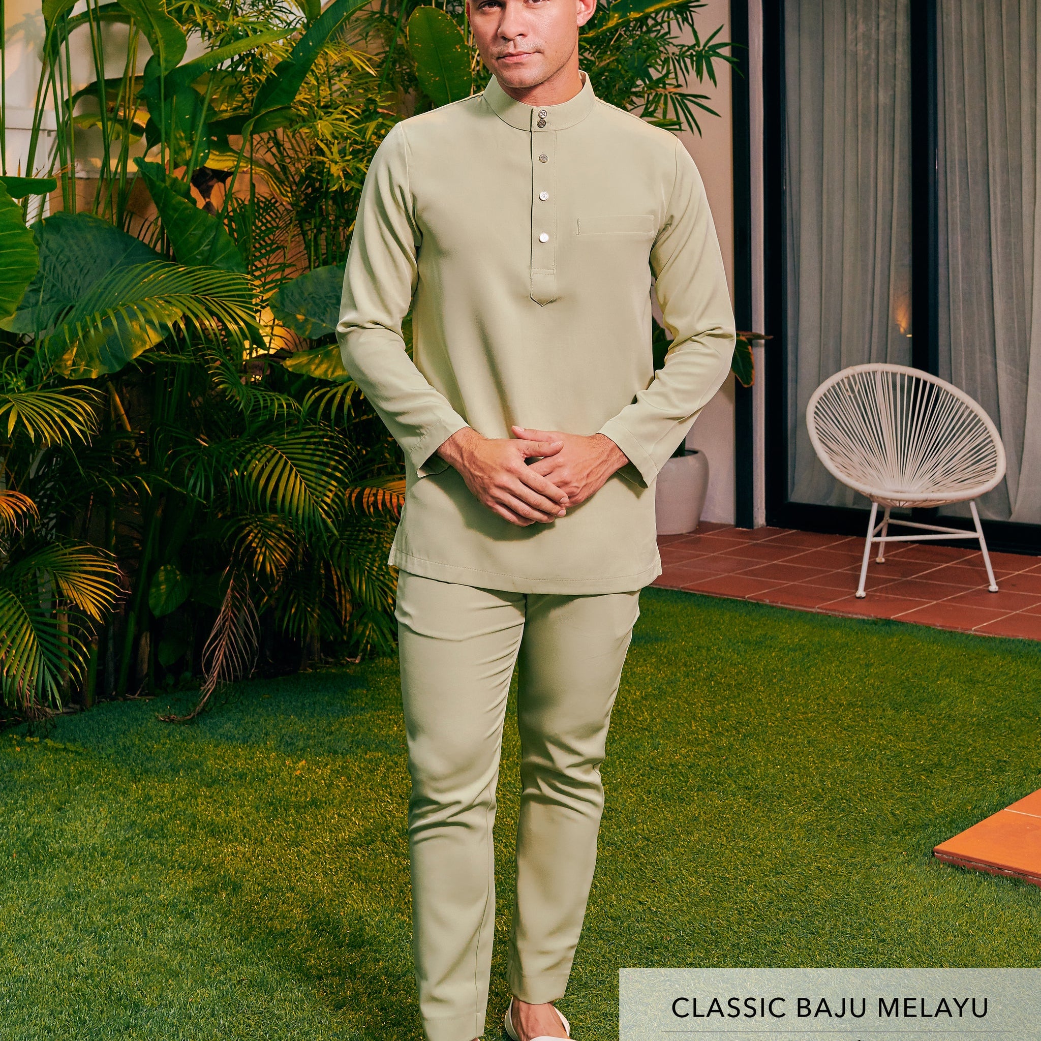 Classic Baju Melayu Matcha